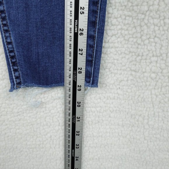 Madewell Jeans Womens 37 Blue High Rise Skinny Medium Wash Button Fly Stretchy - Picture 9 of 13